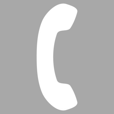 Alıcı düz vektör sembol telefon