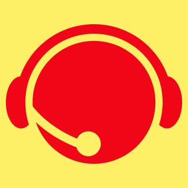 Çağrı merkezi Yöneticisi düz vektör piktogram