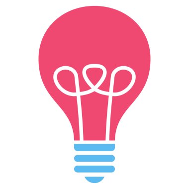 Lamba ampul düz vektör piktogram