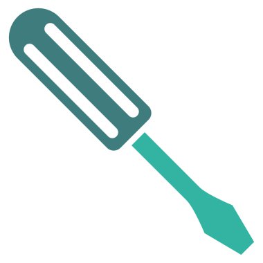 Tornavida düz vektör piktogram