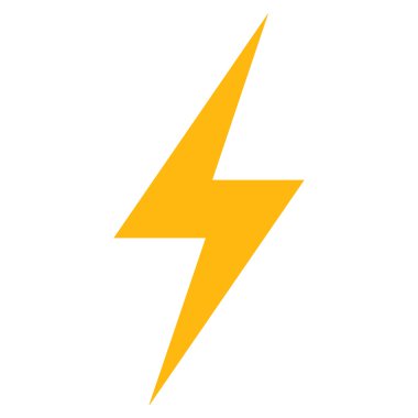 Elektrik düz vektör piktogram