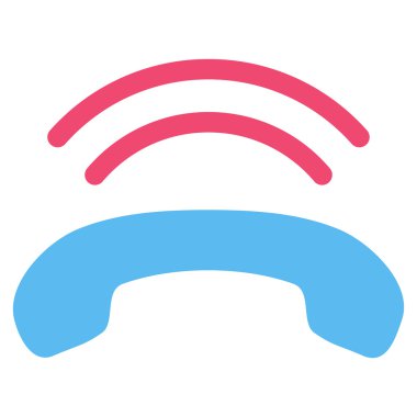 Telefon zil düz vektör piktogram