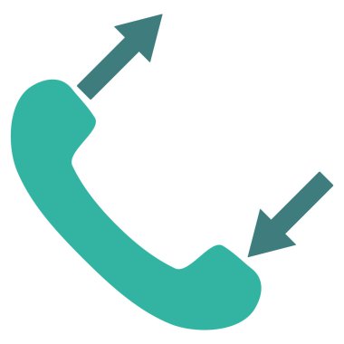 Konuşan düz vektör sembol telefon