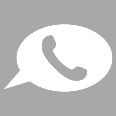 Telefon iletisi düz vektör piktogram