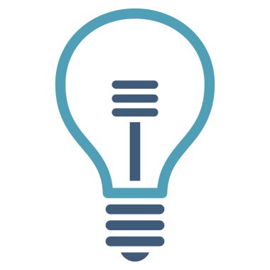 Lamba ampul düz vektör piktogram