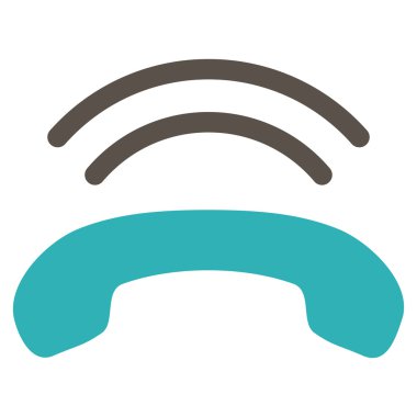 Telefon zil düz vektör piktogram