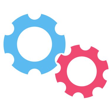 Endüstriyel düz vektör piktogram