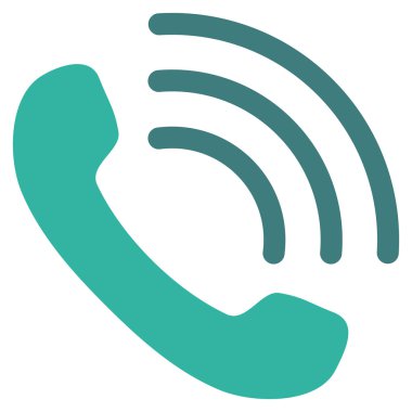 Telefon görüşmesi düz vektör piktogram