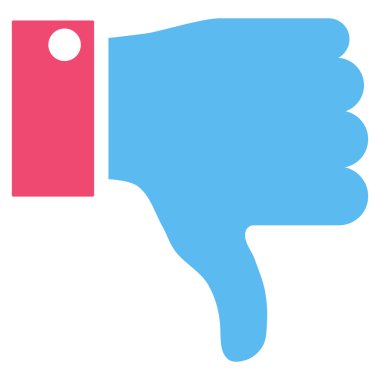 Başparmak düz vektör piktogram