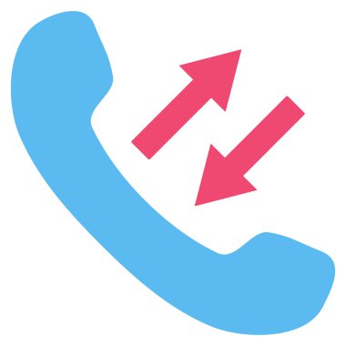 Konuşan düz vektör sembol telefon