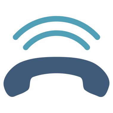 Telefon zil düz vektör piktogram