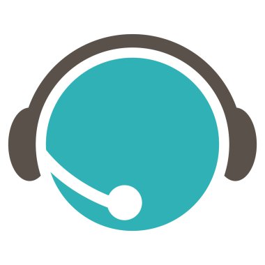 Çağrı Merkezi operatörü düz vektör piktogram