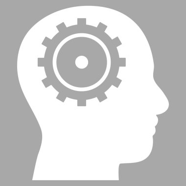 Akıl düz vektör piktogram