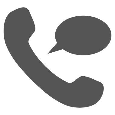 Telefon iletisi düz vektör piktogram