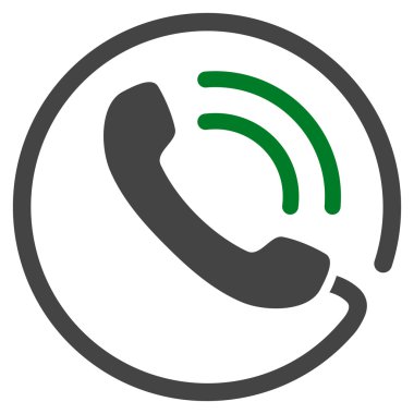 Telefon görüşmesi düz vektör piktogram