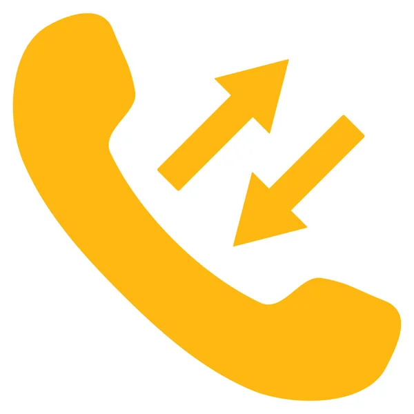 Telephone Talking Flat Vector Pictogram — Stock Vector