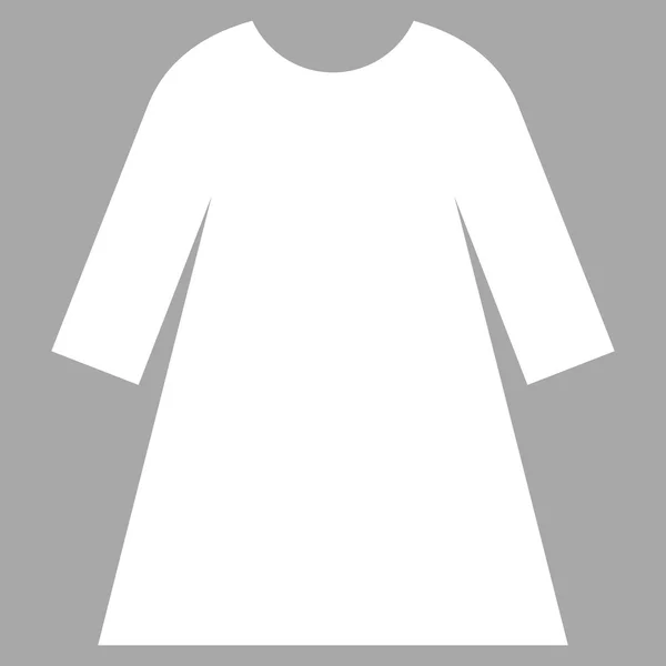 Vestido Feminino Flat Vector Pictograma — Vetor de Stock