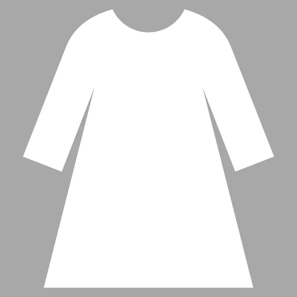 Female Dress Flat Vector Pictogram — Stock Vector