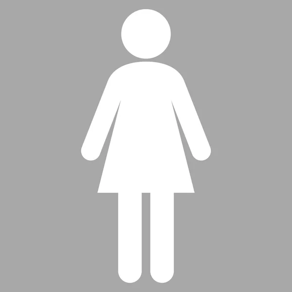 Woman Flat Vector Pictogram — Stock Vector