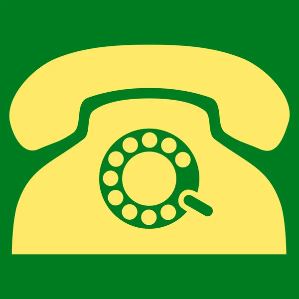 Pulse Telephone Flat Vector Pictogram — Stock Vector