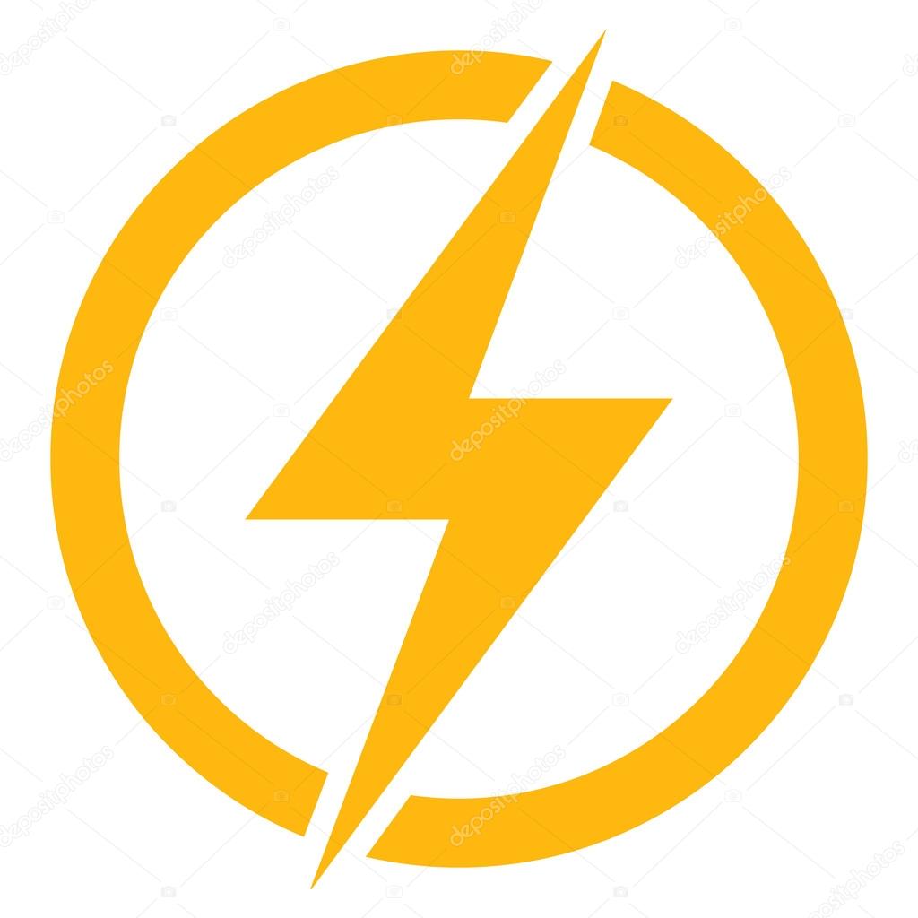 Electricity Flat Vector Pictogram