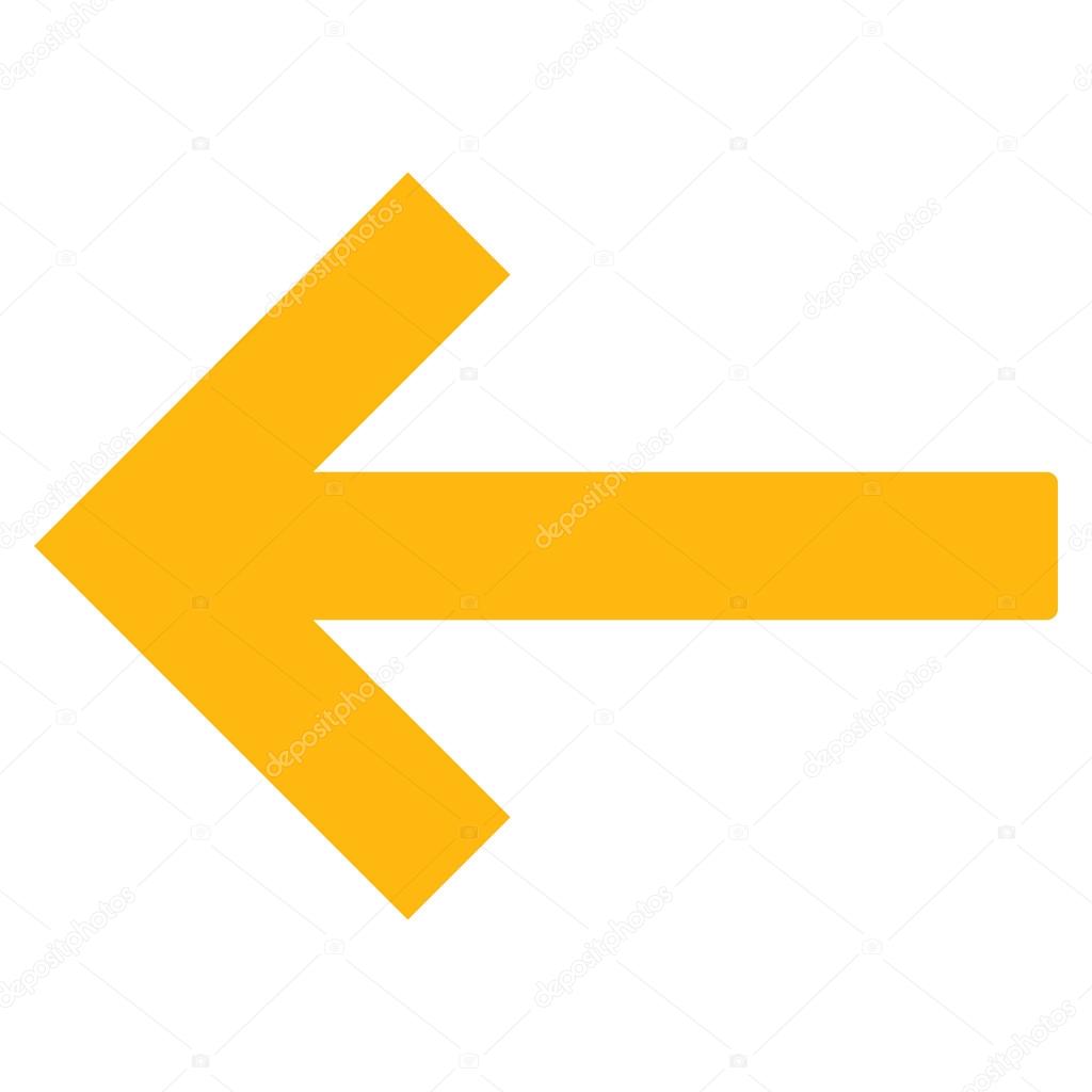 Left Arrow Flat Vector Pictogram