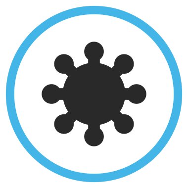 Vites düz yuvarlak vektör simgesi