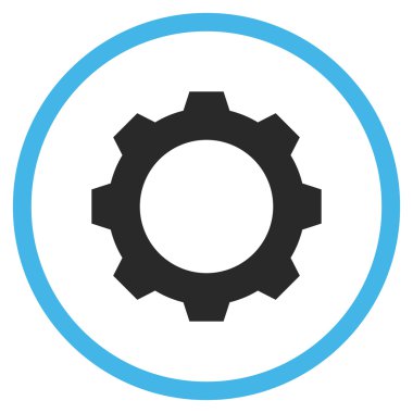 Vites düz yuvarlak vektör simgesi