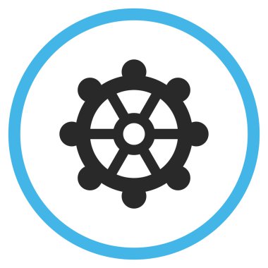 Vites düz yuvarlak vektör simgesi