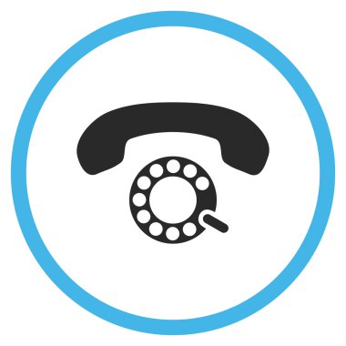 Vektör simge yuvarlak daire darbeli arama