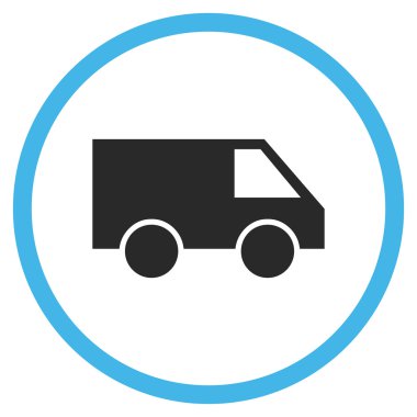 Van Düz Yuvarlak Vektör Simgesi