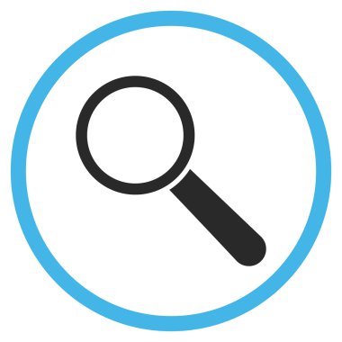 Search Tool Flat Rounded Vector Icon