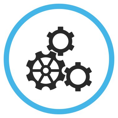 Vites düz yuvarlak vektör simgesi