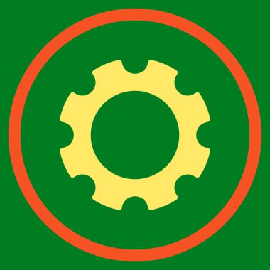 Vites düz yuvarlak vektör simgesi