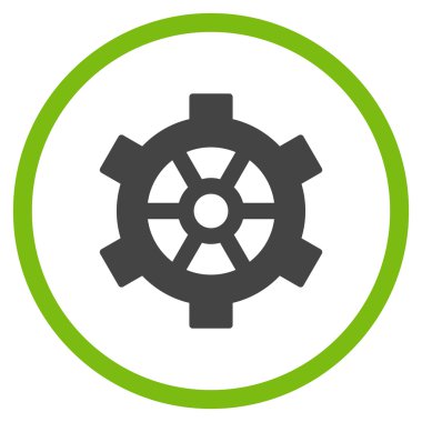 Vites düz yuvarlak vektör simgesi