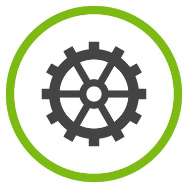 Vites düz yuvarlak vektör simgesi