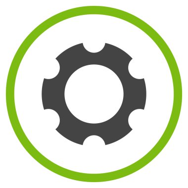 Vites düz yuvarlak vektör simgesi