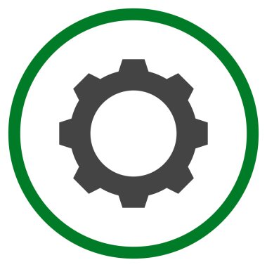 Vites düz yuvarlak vektör simgesi