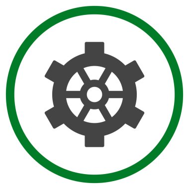 Vites düz yuvarlak vektör simgesi