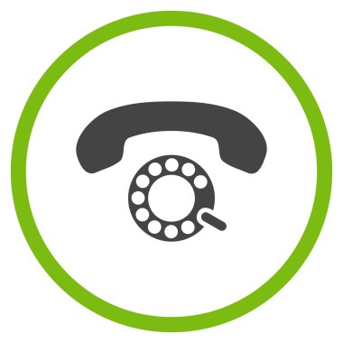 Vektör simge yuvarlak daire darbeli arama