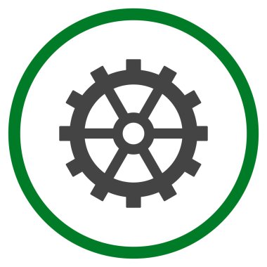 Vites düz yuvarlak vektör simgesi