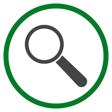 Search Tool Flat Rounded Vector Icon