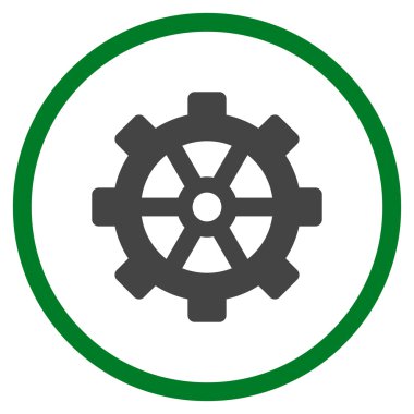 Vites düz yuvarlak vektör simgesi