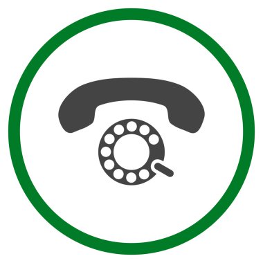 Vektör simge yuvarlak daire darbeli arama