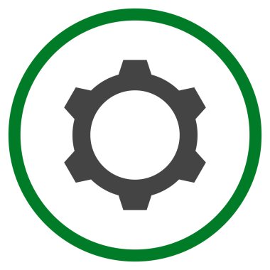 Vites düz yuvarlak vektör simgesi