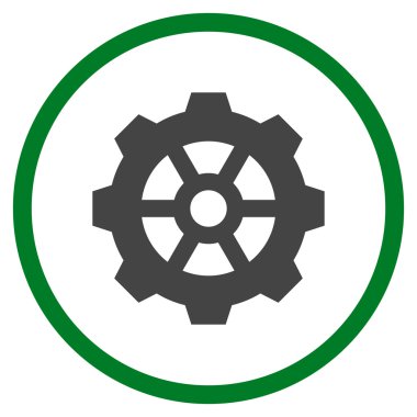 Vites düz yuvarlak vektör simgesi