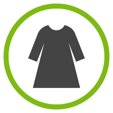 Woman Dress Flat Rounded Vector Icon