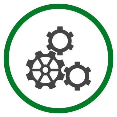 Vites düz yuvarlak vektör simgesi