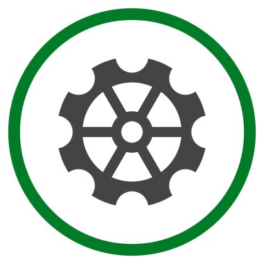 Vites düz yuvarlak vektör simgesi