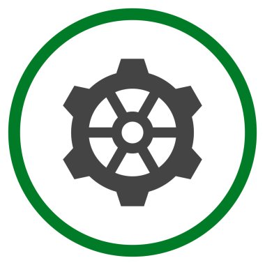 Vites düz yuvarlak vektör simgesi